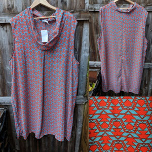 Bellino Dress Geometric Tribal Pattern 4X NWT